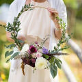 15-40Cm Metal Ring Wedding Bride Garland Flower Ring DIY Dream Catcher Circle Hoops Floral Wreath Hanging Decoration 1Pcs. 