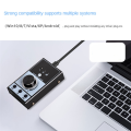Computer External Sound Controller Sound Card Regulator Live Karaoke USB Volume Controller. 