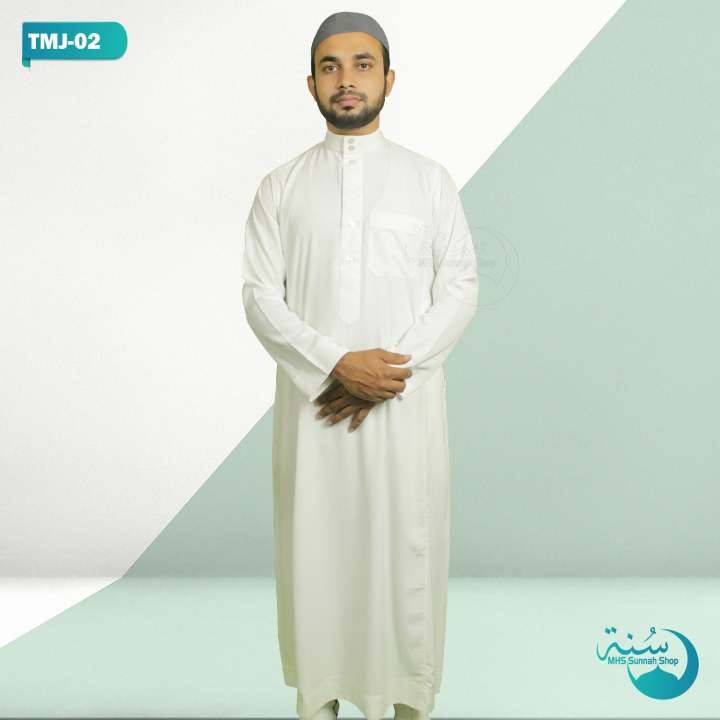 Off%20White%20Color%20Poly-Cotton%20Thobe%20Al%20MADINI%20Muslim%20full%20Sleeve%20Islamic%20Saudi%20Arabia%20Jubba%20for%20Men%20-%20Image%206