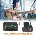 JOYO EQ-MP3 3-Band EQ Equalizer System Acoustic Guitar Preamp EQ Equalizer Piezo Pickup LCD Tuner Amplifier - black.