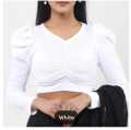 Fashionable Cotton Full hata Crop Tops Blouse for Women.