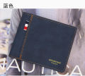 Menbense Classic Men's matte short capacious fashionable retro wallet for men. 