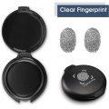 Fingerprint Ink Pad No-Wash Quick-Drying Portable Quick-Drying Ink Pad Black 1 PCS Plastic.