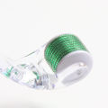 1Pcs Transparent Blue Derma Roller Stainless Steel Microneedling Roller Facial Skin Care Home Use for Face Beauty Massage Tools.