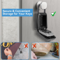 Key Safe -Spacious Resettable 12-Digit Combination Keypad Lock Box,.