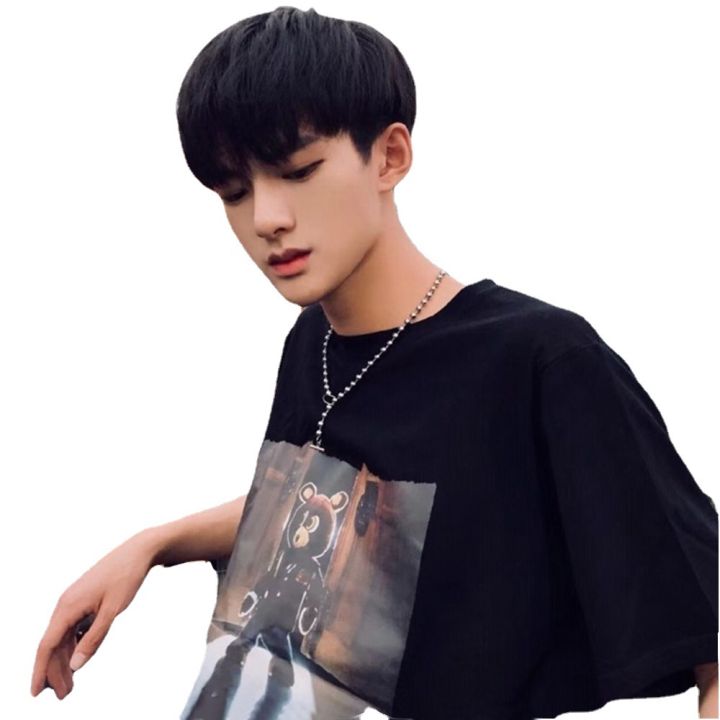 Korean%20Style%20Wig%20Men's%20Handsome%20Short%20Hair%20Natural%20Realistic%20Men's%20Wig%20Sheath%20Student%20Fluffy%20Boys%20Business%20Full-Head%20Wig%20Style%20-%20Image%205