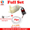 3-5V USB Mini Submersible DC Water Pump 120L/H for Aquarium with pipe. 