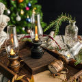 LED Vintage Kerosene Lamp Creative Electronic Light Battery Powered Candle Lamps Home Party Decoration. 