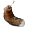 Cute Fox Animal Tail Keychain Fur Pendant Key-Chain Bags Charm Keys-Holder Couple Keyrings for Backpack Car Decoration. 