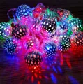 Home Decoration Light Led- Golden, Fairy Metal Golden 20pcs Ball , Golden Fairy String Lights Christmas, Eid, birthday, Wedding Festival Party LED Decoration Lights - fairy lights for room decoration.