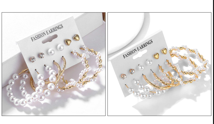 Fashionable%20Trendy%206%20Pairs%20=%2012%20Pcs%20Pearl%20Stud%20Earrings%20for%20Girls%20Simple%20Stylish%20-%20Trendy%20Big%20Hoop%20Earrings%20for%20Women%20New%20Collection%20Simple%20Top%20-%20Kaner%20Dul%20for%20Girls%20-%20Image%207