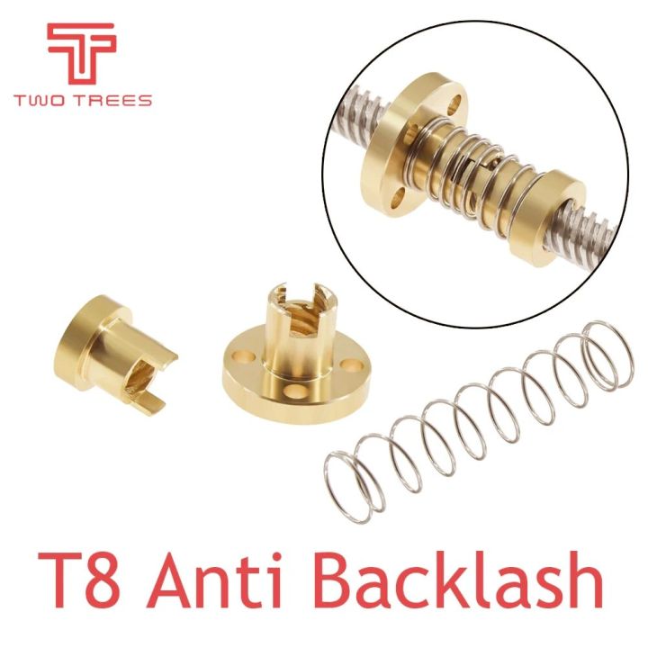 【3C VictoryEagle】1Set TR8 - 8mm 4mm 2mm Lead Screw ACME Anti-Backlash ...