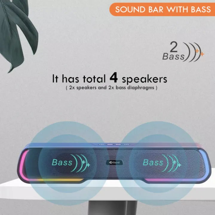 KISONLI%20LED-913%20RGB%20Bluetooth%20Wireless%20Speaker%20Portable%20With%20Super%20Bass.%20-%20Image%204