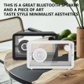 Portable Creative Colorful Transparent Glass Wireless Bluetooth Speaker Outdoor HiFi Stereo Subwoofer Sound Box 블루투스 스피커.
