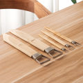 Pottery Ceramic Tool Widen Sawtooth Clay Texture Tool Paste Amending Tool Ceramic Sculpture Clay Plastic Bamboo Handle SnowWhite. 