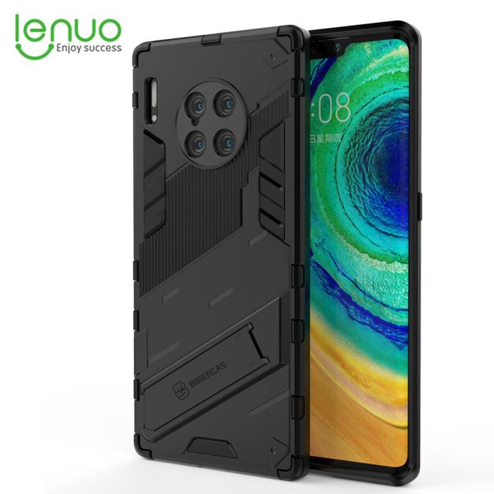 Lenuo Punk-Casing For Huawei Mate 30 Pro Back Cover Eight-Color Anti-Fall And Anti-Slip Phone Bracket Lens Protection Cover Lovers Case