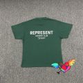 Represent Tee Men Women 1:1 Hunter Graphic Represent Hound T-shirt Vintage Tops Washed Short Sleeve.