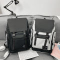 New Canvas School Bag Wholesale Fashion Cool Backpack Large Capacity Travel Commuter Backpack for Male and Female College Students. 