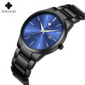 WWOOR Top Brand Watch Men Quartz Business Sports Luxury Gold Black Waterproof Calendar Wristwatches Relojes Hombre 8875.
