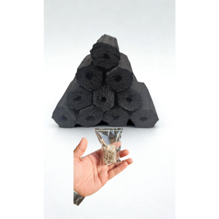 100% Big Sized Koyla for BBQ, With Fire Starter Option, Hexagonal Shape