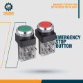 EMERGENCY STOP DPST PUSH BUTTON SWITCH 1NO 1NC 02PCS. 