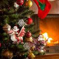 Dinosaur Merry Christmas Decoration 2D Xmas Flying Dragon Decoration Cartoon Dinosaur/Santa Claus Christmas Santa Claus Ornament Acrylic Hanging Christmas Tree Dinosaur Pendant New Year. 
