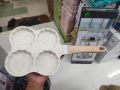 4 Hole Omelet Pan for Burger Eggs Ham PanCake Maker Frying Pans Non Stick No e Breakfast Grill Wok.