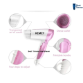Kemey KM 6833 Cool and Hot Electric Foldable Hair Dryer for Women. 