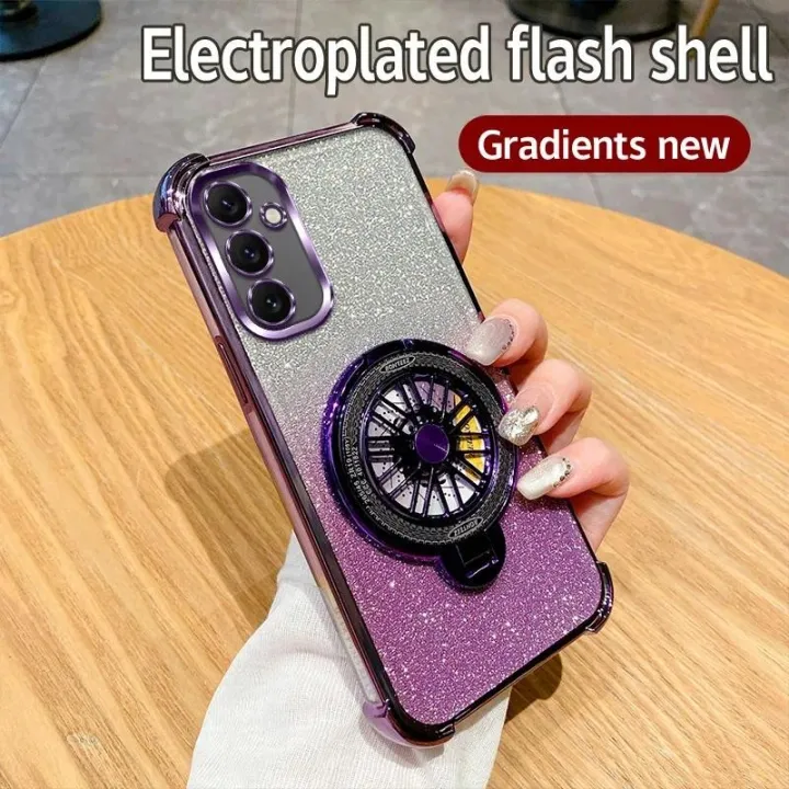 For%20Samsung%20Galaxy%20A14%205G%20Case%20Shockproof%20Electroplated%20TPU%20Rotating%20Gyro%20Stand%20Cover%20Phone%20Casing%20For%20SamsungA14%205G%20Back%20cover%20-%20Image%202