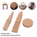 Leather Grinding Stick Leather Edges Burnisher Beech Wood Accurate Control for Handicrafts Making. 