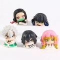 5pcs/set Demon Slayer Sleeping Series Figures Toys Kamado Tanjirou Nezuko Agatsuma Zenitsu Hashibira Inosuke Tsuyuri Kanawo.