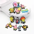 SpongeBob SquarePants 1pcs Jibbitz cute Crocs cartoon anime shoe charms DIY decorate Slippers Accessories PVC Kids X-mas Gifts apply to Wristband Backpack. 