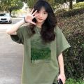 4 Colors Print T-shirts for Women Design Young Daily Casual Fashion Korean Style Basic All-match Summer Classic Футболка Женский.