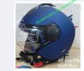 AEROSTAR AMAZE PLAIN MATT BLUE LADIES HELMET. 