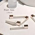 Milk velvet lipstick ~ matte matte velvet lip clay small square tube student white pseudo plain lip gloss BLACK NANA. 