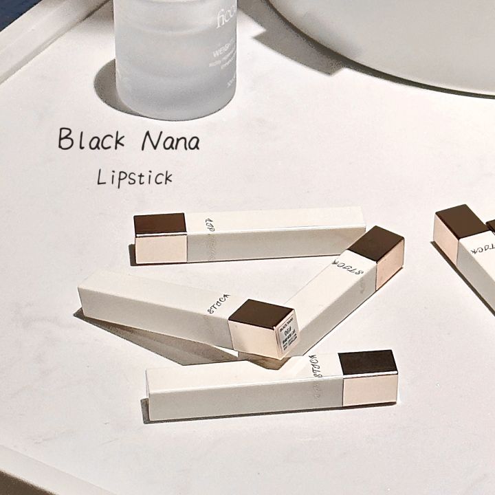 Milk%20velvet%20lipstick%20~%20matte%20matte%20velvet%20lip%20clay%20small%20square%20tube%20student%20white%20pseudo%20plain%20lip%20gloss%20BLACK%20NANA%20-%20Image%204