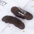 【beauty code store】2PCS Black Coffee Princess Hair Breathable Bangs Mat Hair Clips Tool Set Bump It Up Hair Inserts Invisible Hair.