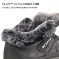 Men Boots High Quality Winter Fur Keep Warm Ankle Snow Boots Men Winter Rubber Work Boots Men Sneakers Winter Botas.