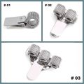 1PC Useful Stationery Portable Spring Pen Holder Notebook Elastic Loop Metal Pen Clips. 