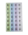 7 Days Medicine Kit box organizer with 28 grids Week day medicine box from Morning-noon-night. 