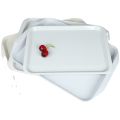 WuheA5Food Grade Melamine Tray Dining Fast Food Restaurant Dish Serving Food Dish Large Square Plate Fast Food Tableware Tea Tray. 