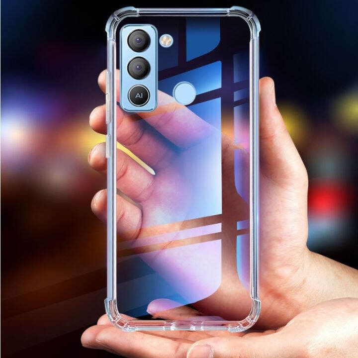For%20Tecno%20Pop%205%20Lite%20Reinforced%20Shockproof%20Cushion%20Back%20Clear%20Hybrid%20Transparent%20Sof%20Tpu%20Back%20Cover%20-%20Image%203