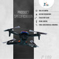 F189 Drone HD UAV Dual Camera RC Quadcopter Drone | Capture Aerial Views with High-Quality Dual Camera Drone - Color: Black and Orange.