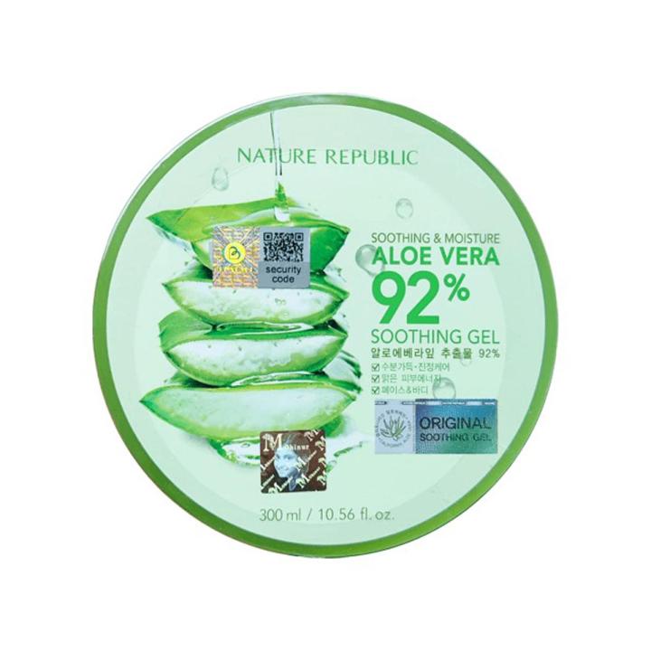 NATURE REPUBLIC Soothing & Moisture Aloe Vera 92% Soothing Gel, 300ml