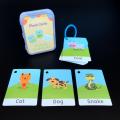 Baby English Learning Expand Knowledge Early Childhood English Reading Word Card Flash Cards Montessori Educational Toys.
