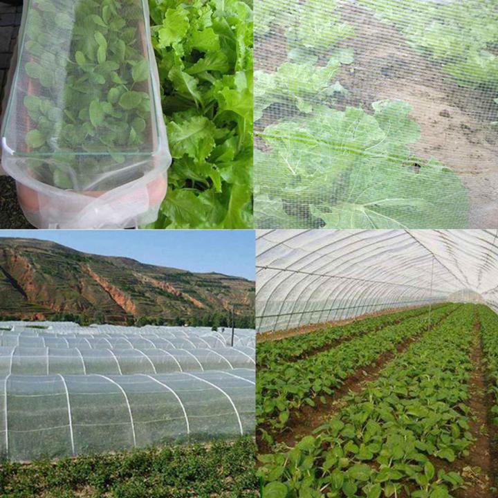 2Pcs 2.5X 10 Meter 8X32Ft Vegetable Netting Mesh Mosquito Anti Bird Net Greenhouse Garden Crop Vegetable Fine Mesh Cloth