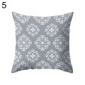 Gray Geometric Square Throw Pillow Protector Case Cushion Cover Bedding Articles.