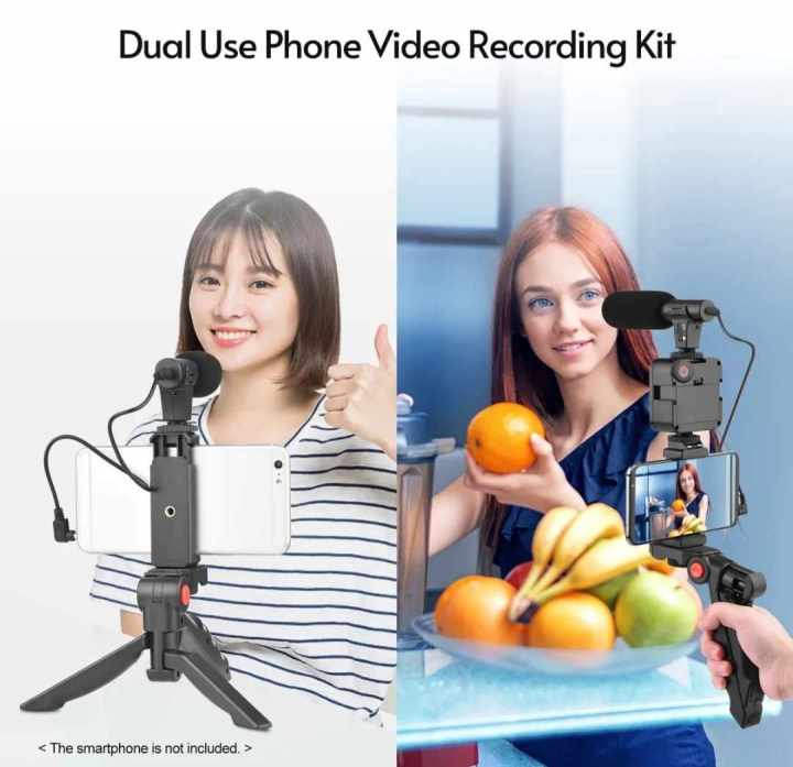 Video%20Making%20Kit%20Live%20Video%20Shooting%20Kit%20Plastic%20Professional%20Desktop%20Phone%20Set%20For%20Indoor%20Remote%20Control%20Vlogging%20Video%20Making%20Kits%20Microphone%20LED%20Fill%20Light%20Mini%20Tripod%20-%20Image%204