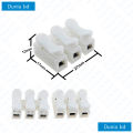 3Pin Spring Wire Connector Terminal Block Cable Clips Self Lock Press Push Quick Wire Clip Connector.