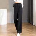 Women Chic Office Wear Straight Pants Vintage High Ladies Trousers Baggy Korean NEW Spring/Summer/Autumn Wide Leg Female.